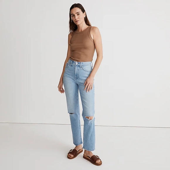 The Perfect Vintage Straight Jean in Westanna Wash - Picture 2 of 6